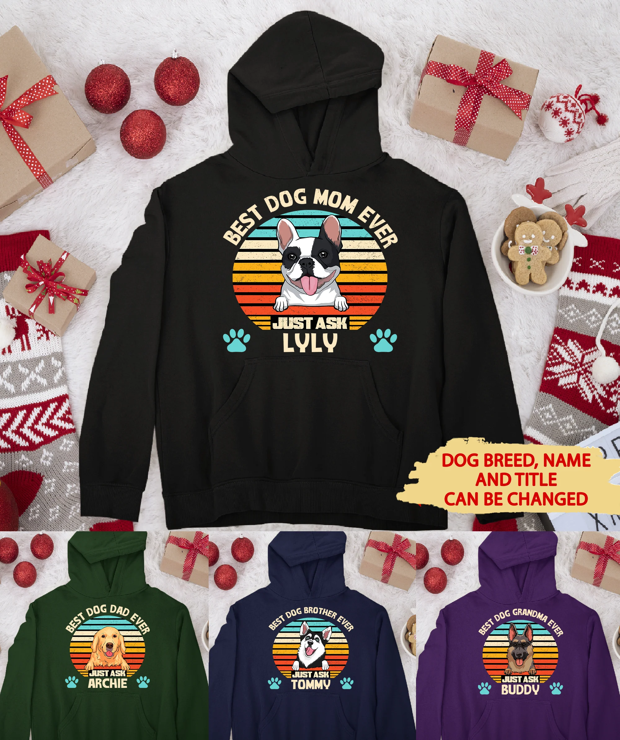 Best Dog Dad/Mom Ever - Personalized Custom Hoodie - Image 5