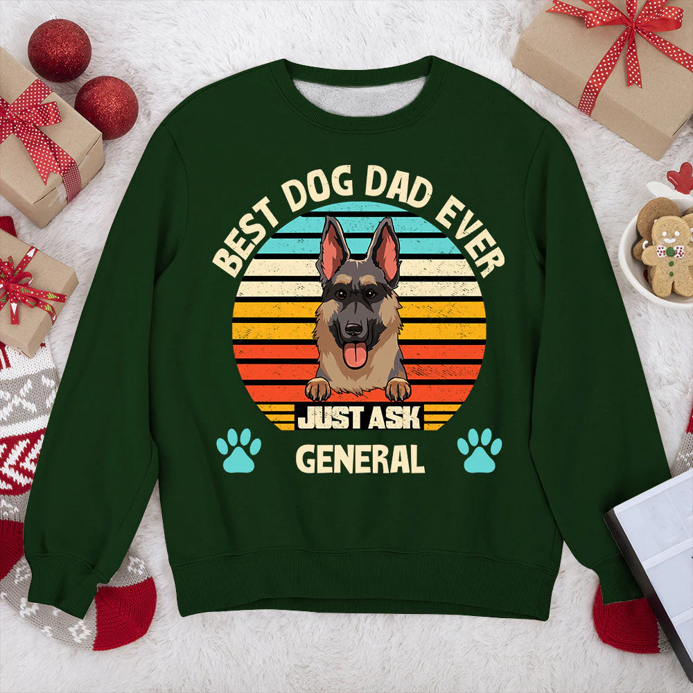 Best Dog Dad/Mom Ever - Personalized Custom Sweatshirt - Image 3