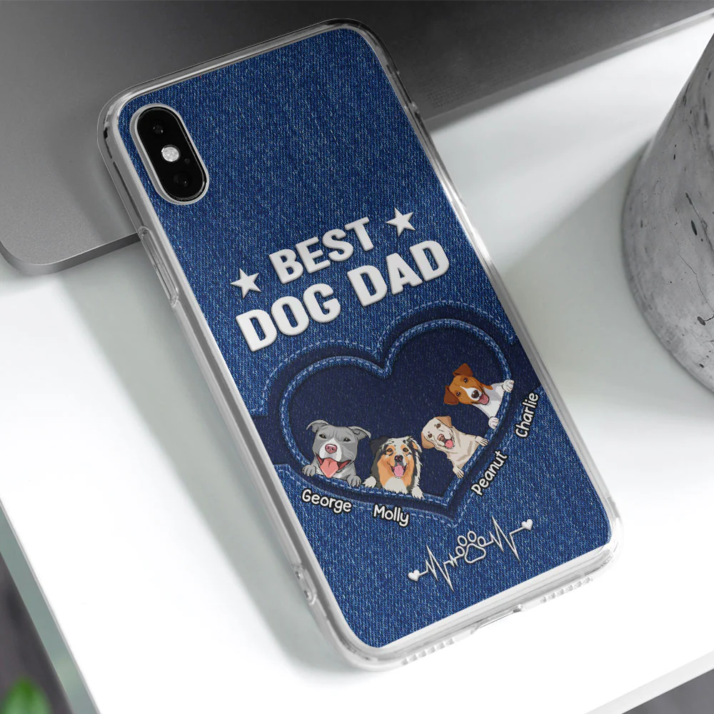Best Dog Dad Mom - Personalized Custom Phone Case - Image 4