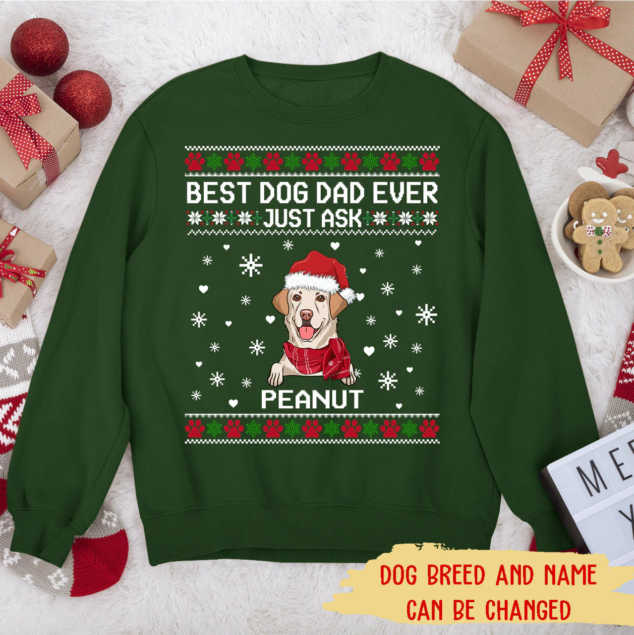 Best Dog Dad/Mom - Personalized Custom Sweatshirt - Image 2