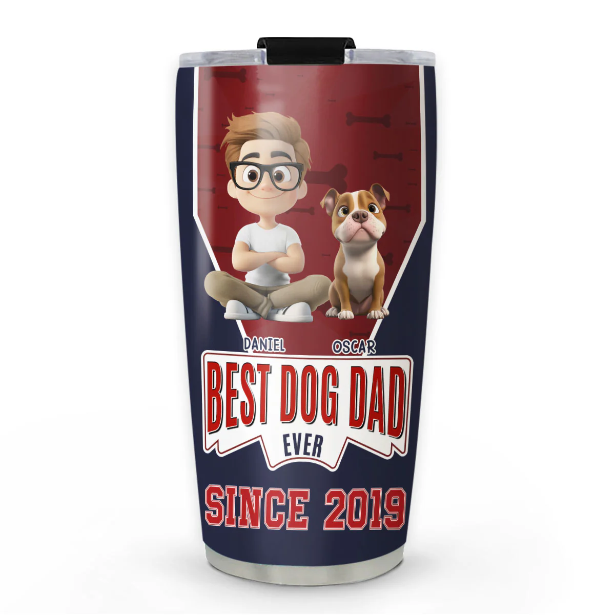 Best Dog Dad Since - Personalized Custom Tumbler