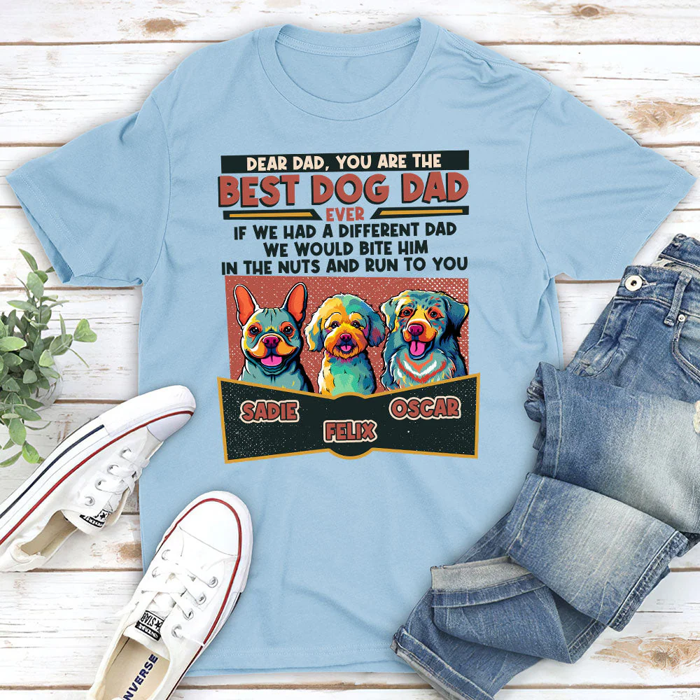 Best Dog Ever PopArt - Personalized Custom Unisex T-shirt - Image 3
