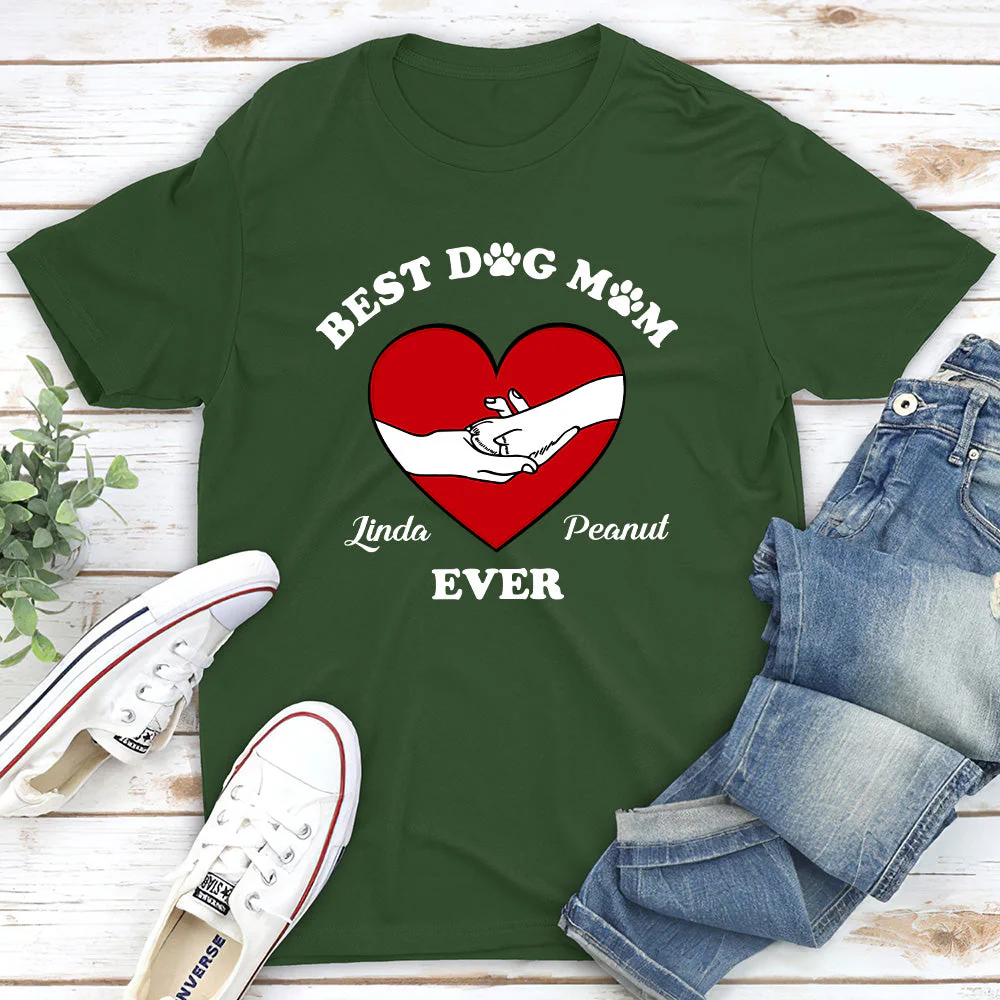 Best Dog Mom - Personalized Custom Unisex T-shirt - Image 2