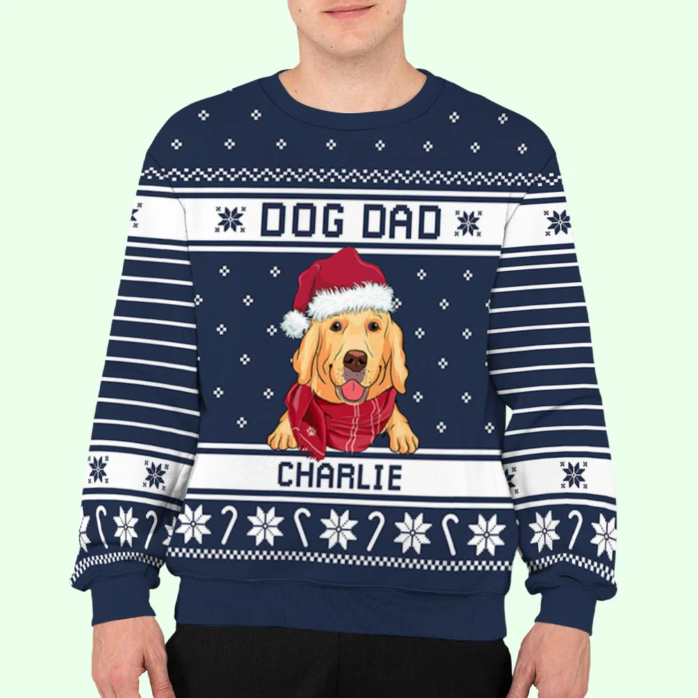 Best Dog Parents - Personalized Custom All-Over-Print Sweatshirt - Image 5
