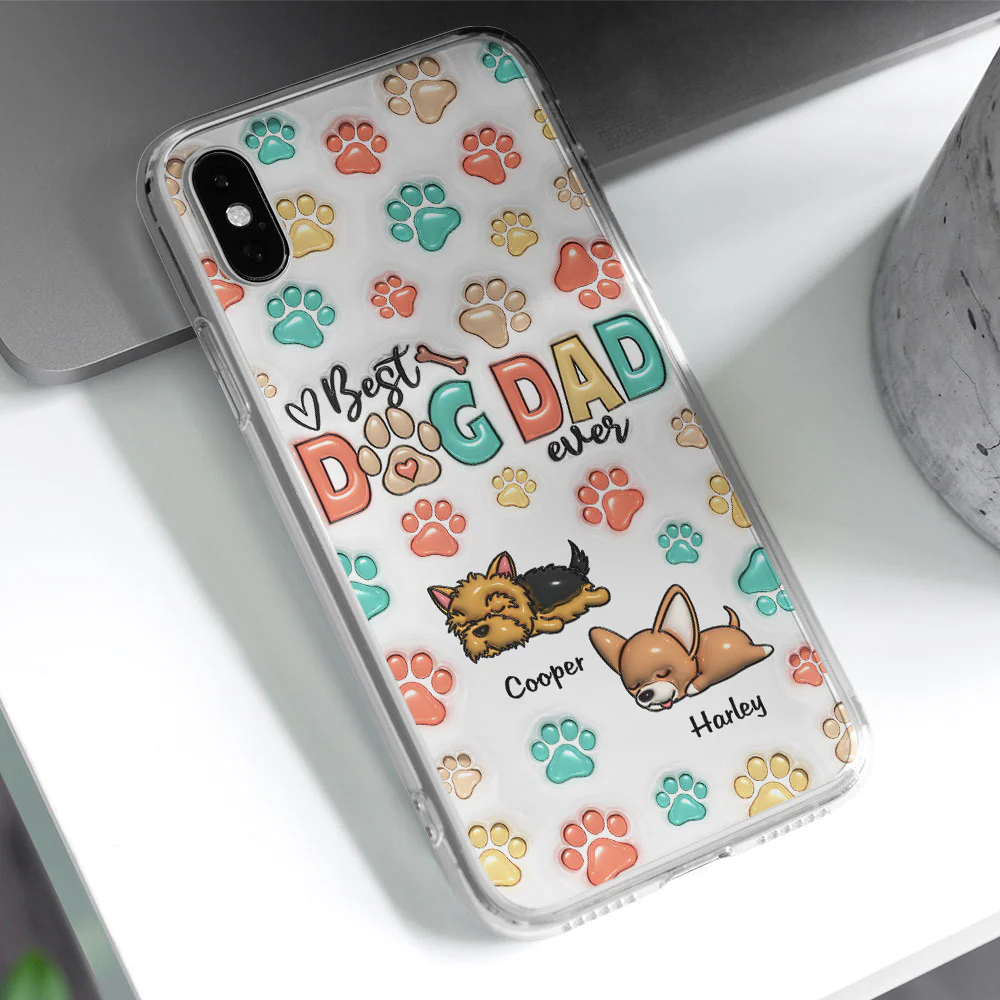 Best Fur Mom Ever - Personalized Custom 3D Inflated Effect Phone Case - Image 2