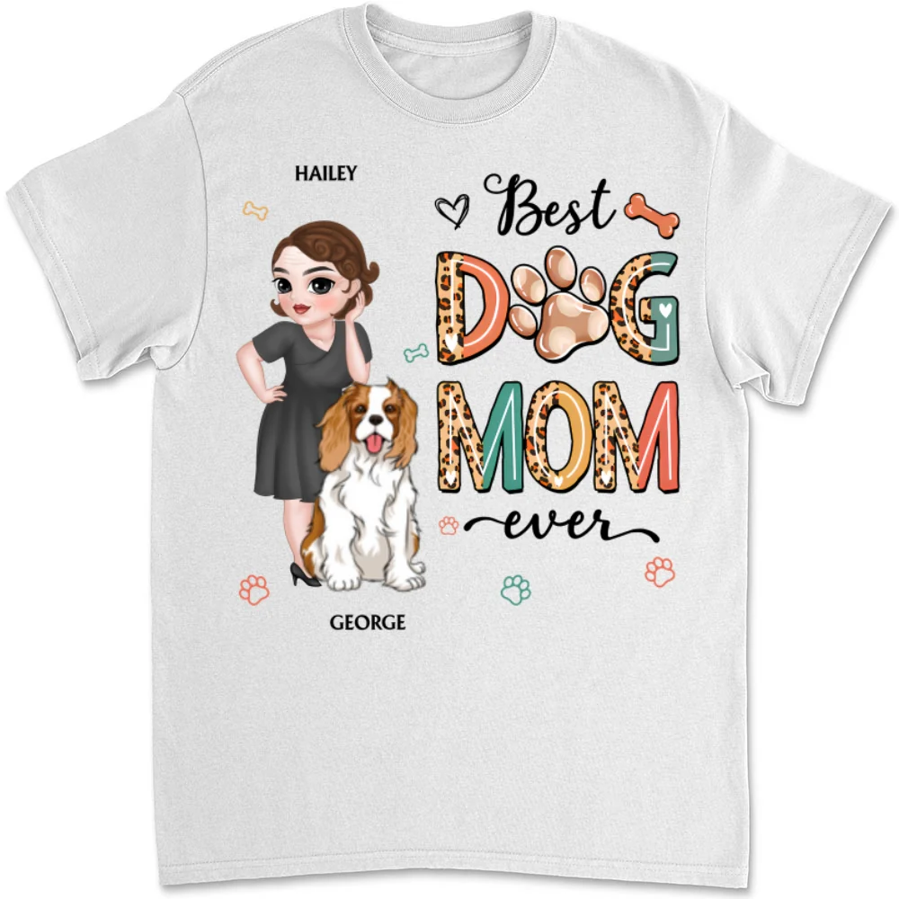 Best Fur Mom - Personalized Custom Unisex T-Shirt - Image 8