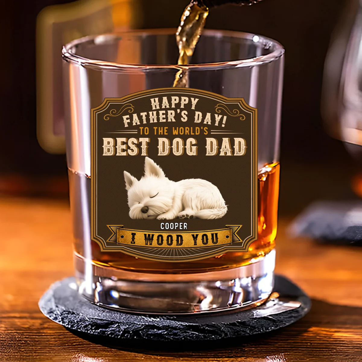 Best In The World - Personalized Custom Whiskey Glass - Image 7
