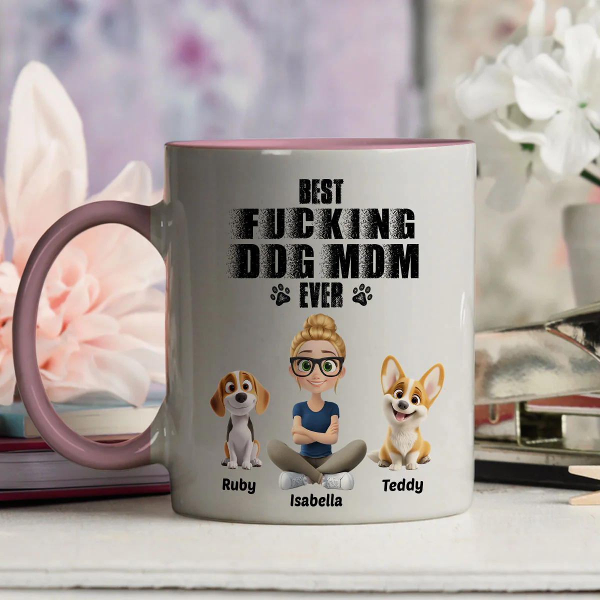 Best Mom Ever - Personalized Custom Accent Mug - Image 4