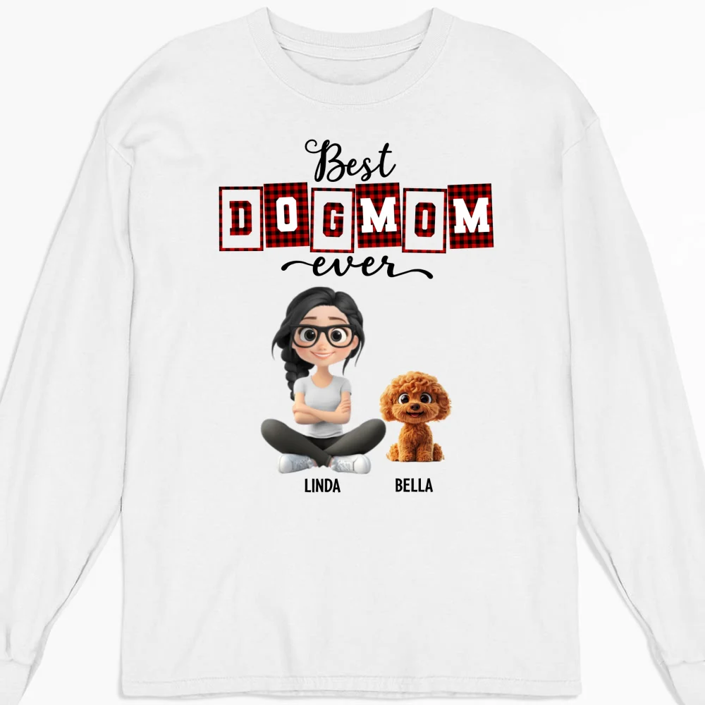 Best Mom Of The Year Cartoon - Personalized Custom Long Sleeve T-Shirt - Image 4