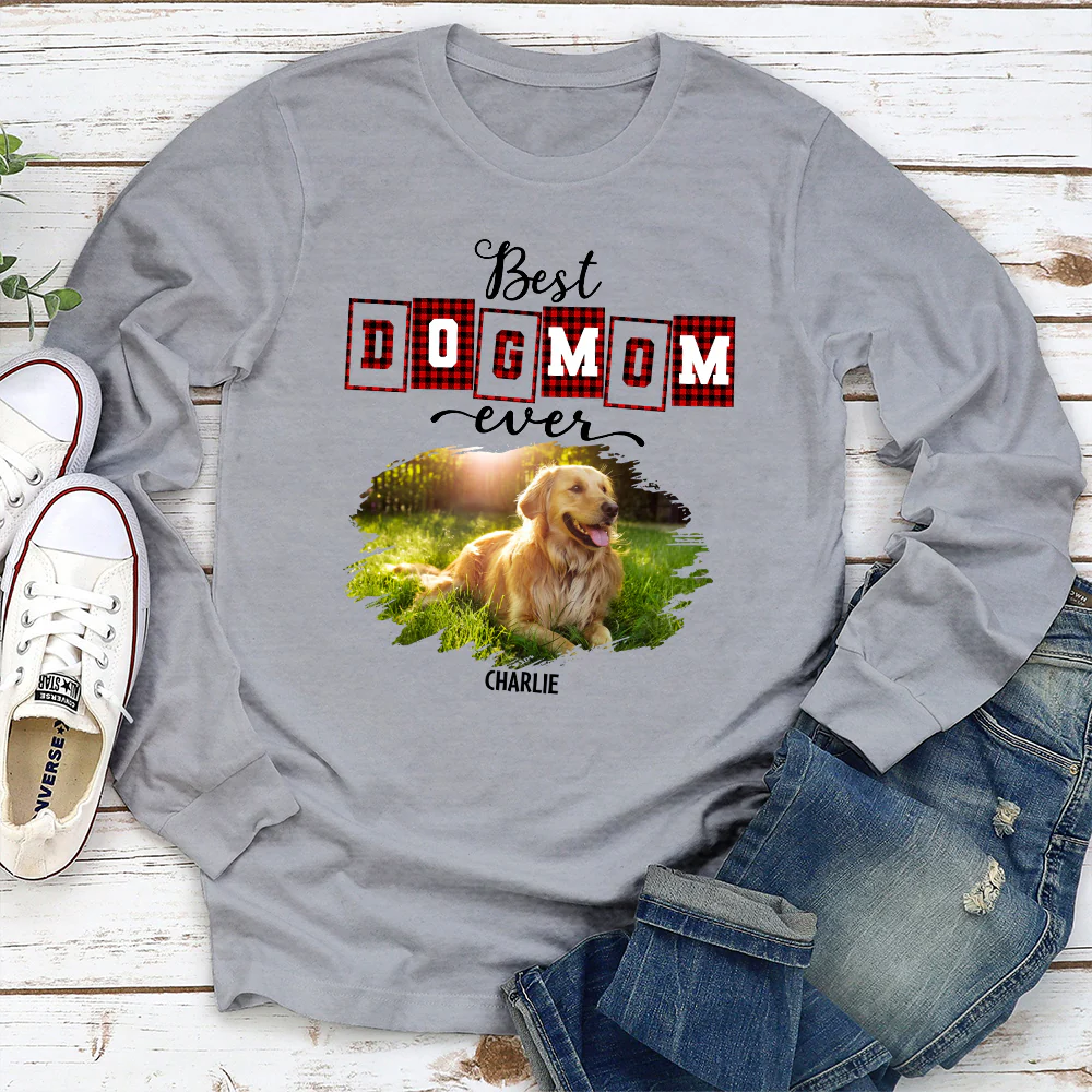 Best Mom Of The Year Photo - Personalized Custom Long Sleeve T-shirt - Image 2