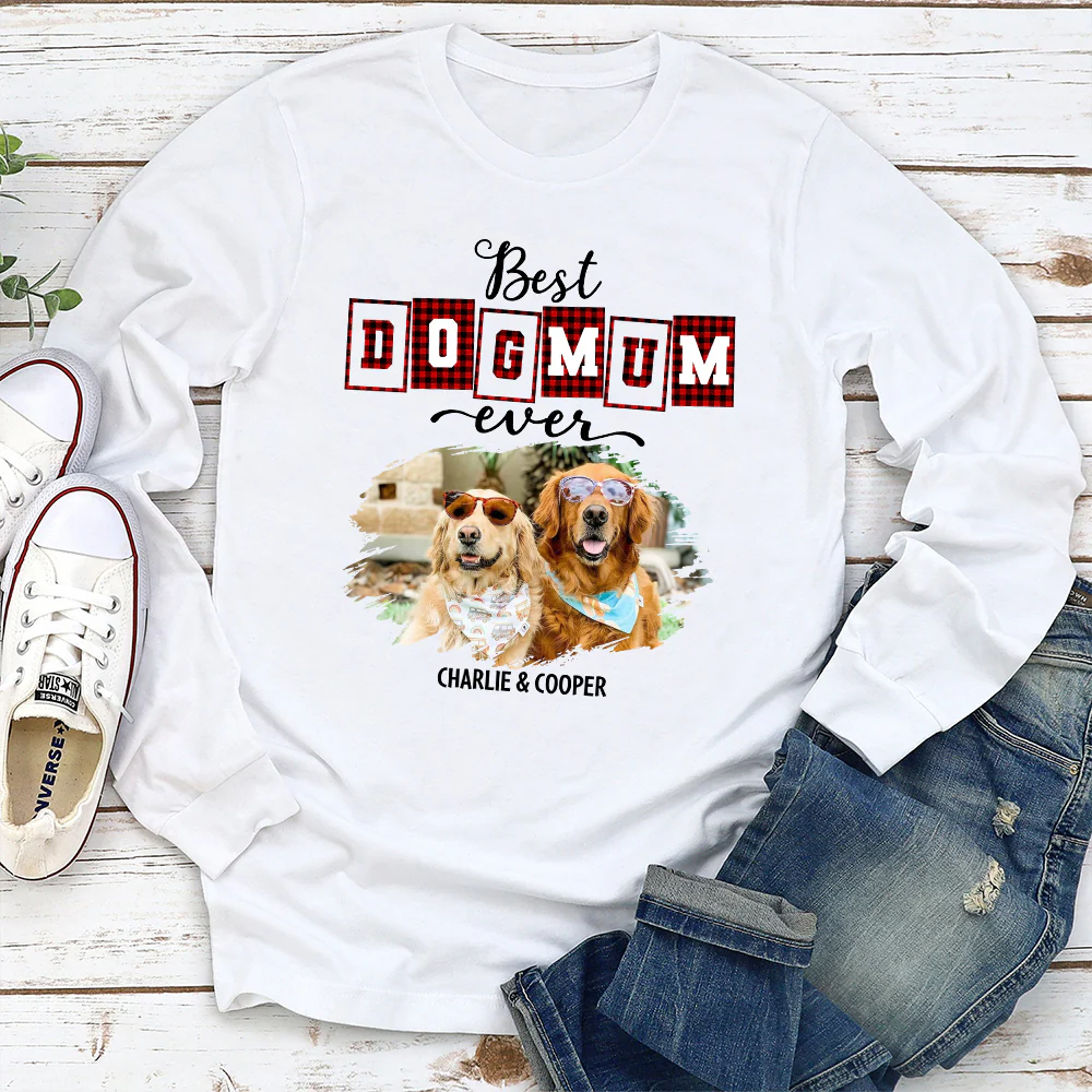Best Mom Of The Year Photo - Personalized Custom Long Sleeve T-shirt - Image 3