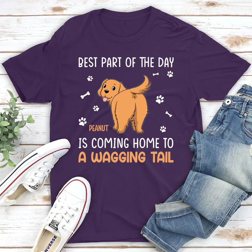Best Part Of The Day - Personalized Custom Unisex T-shirt - Image 4