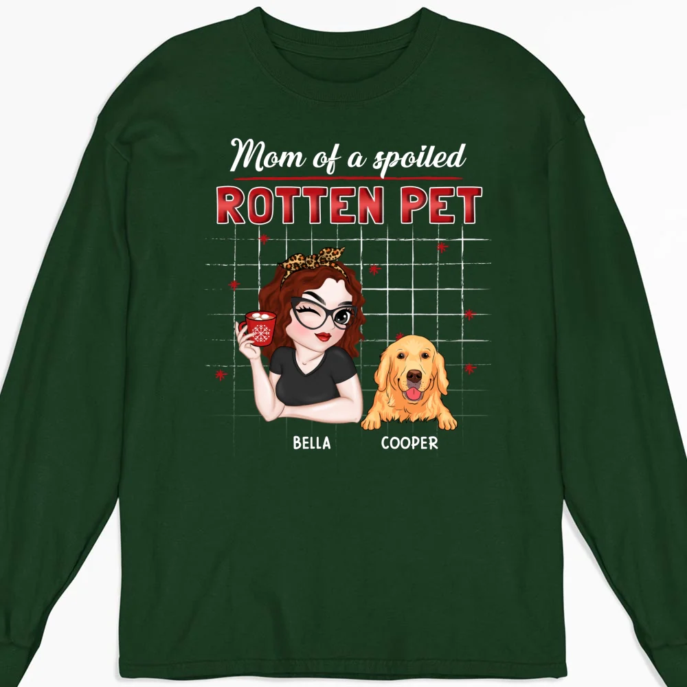Best Pet Dad Mom - Personalized Custom Long Sleeve T-shirt - Image 6