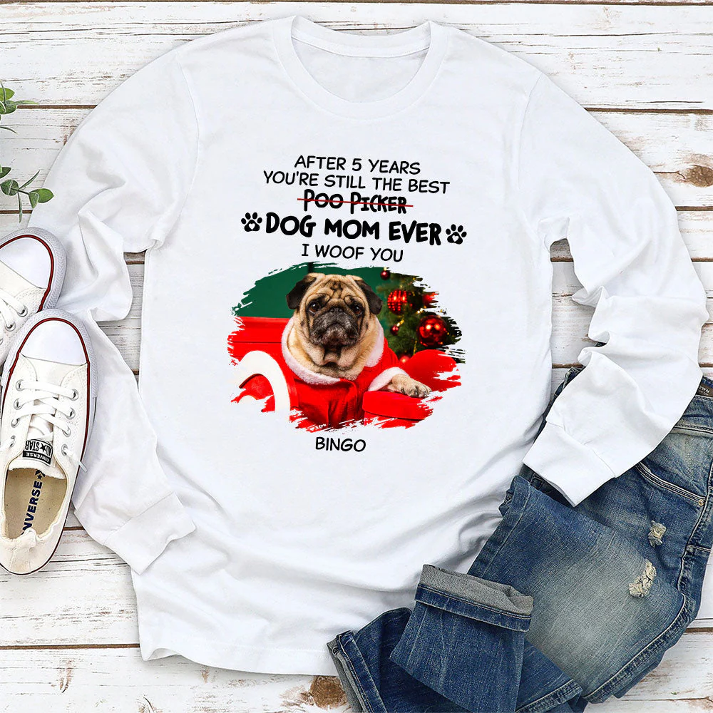 Best Poo Picker - Personalized Custom Long Sleeve T-shirt - Image 3