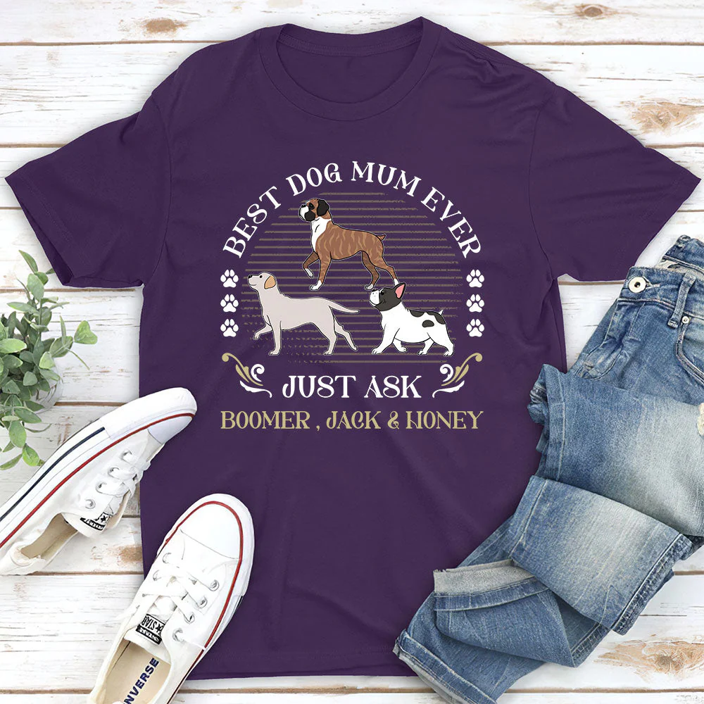 Best Walking Dog Dad Mom - Personalized Custom Unisex T-shirt - Image 3