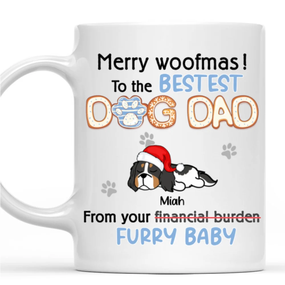 Bestest Dog Dad Mom - Personalized Custom Coffee Mug - Image 7