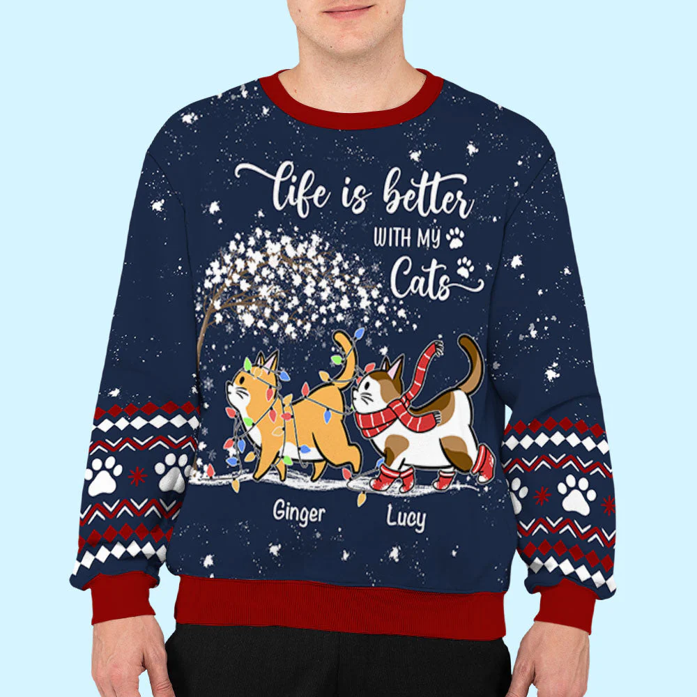 Better Life - Personalized Custom All-Over-Print Sweatshirt - Image 5