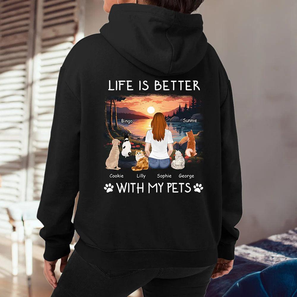 Better With Pets - Personalized Custom Hoodie - Image 4