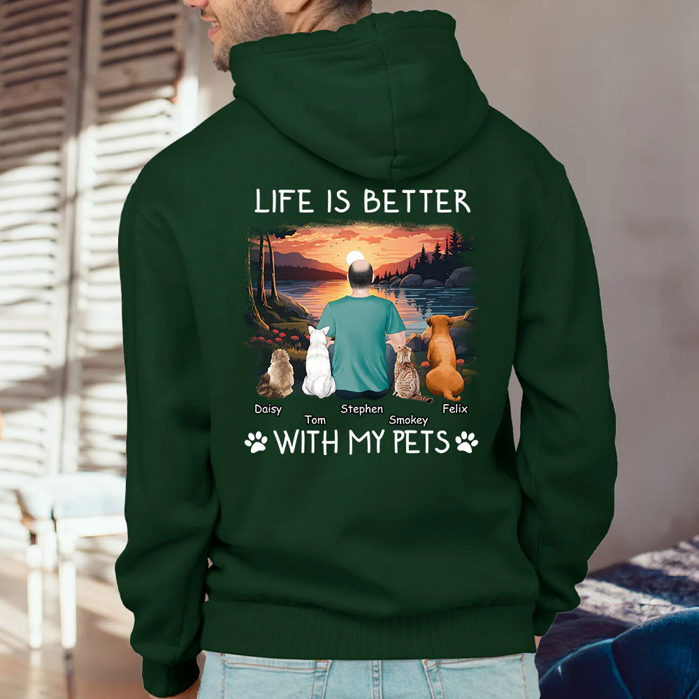 Better With Pets - Personalized Custom Hoodie - Image 5