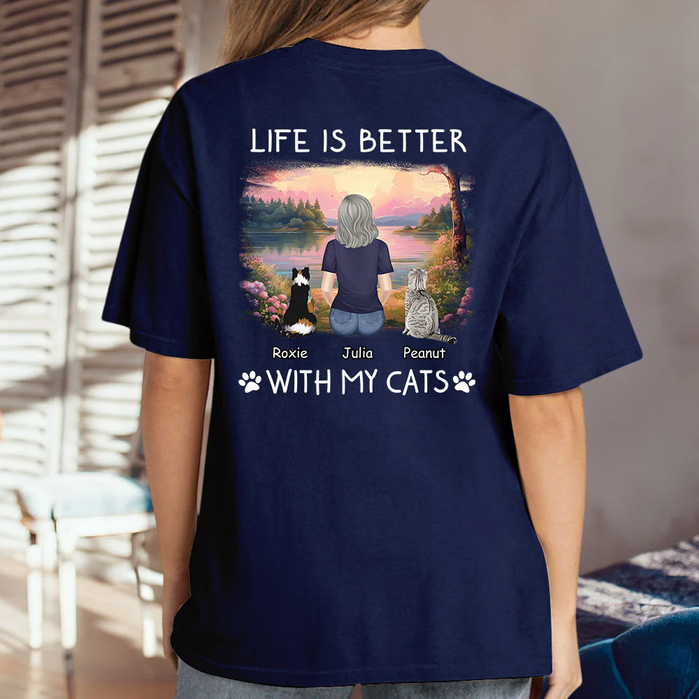 Better With Pets - Personalized Custom Premium T-shirt - Image 2