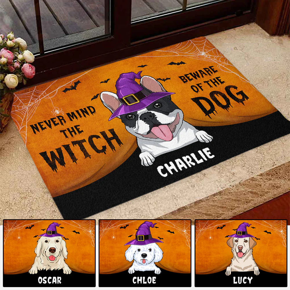 Beware Of Dog - Personalized Custom Doormat - Image 2