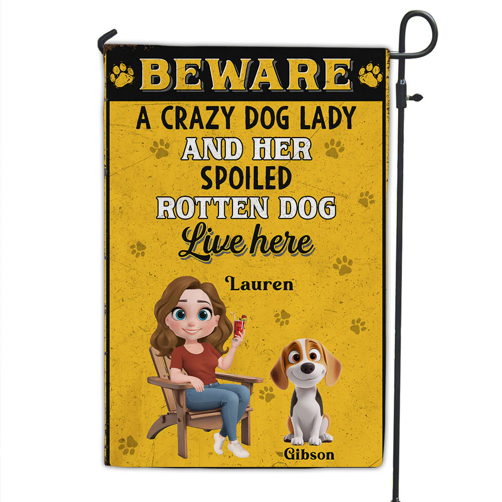 Beware - Personalized Custom Flag