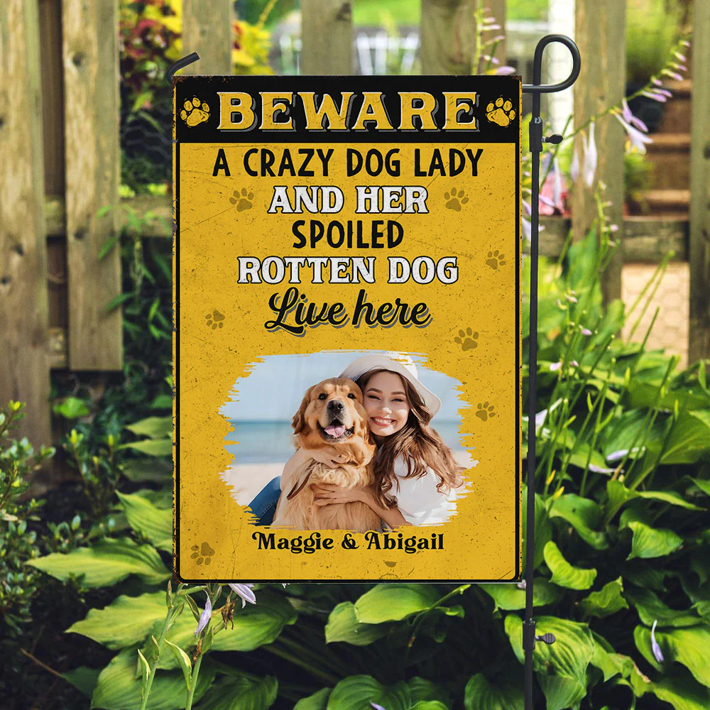 Beware Photo - Personalized Custom Flag - Image 2