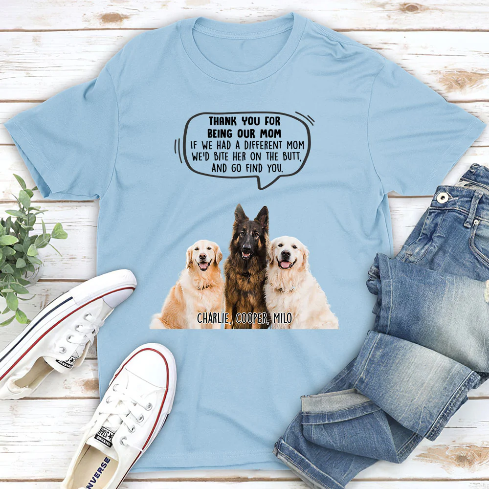 Bite For You Mom Photo - Personalized Custom Unisex T-Shirt - Image 4