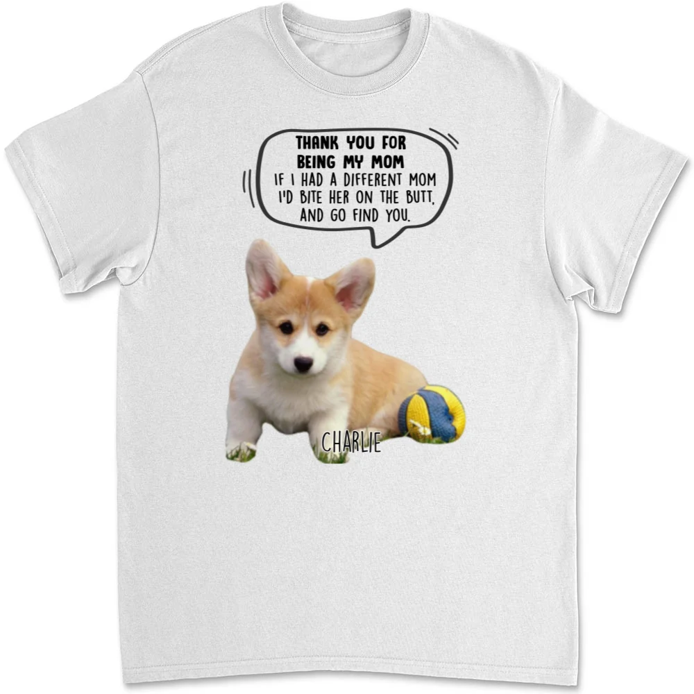 Bite For You Mom Photo - Personalized Custom Unisex T-Shirt - Image 6