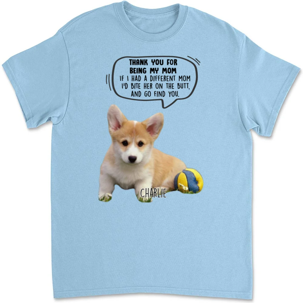 Bite For You Mom Photo - Personalized Custom Unisex T-Shirt - Image 8
