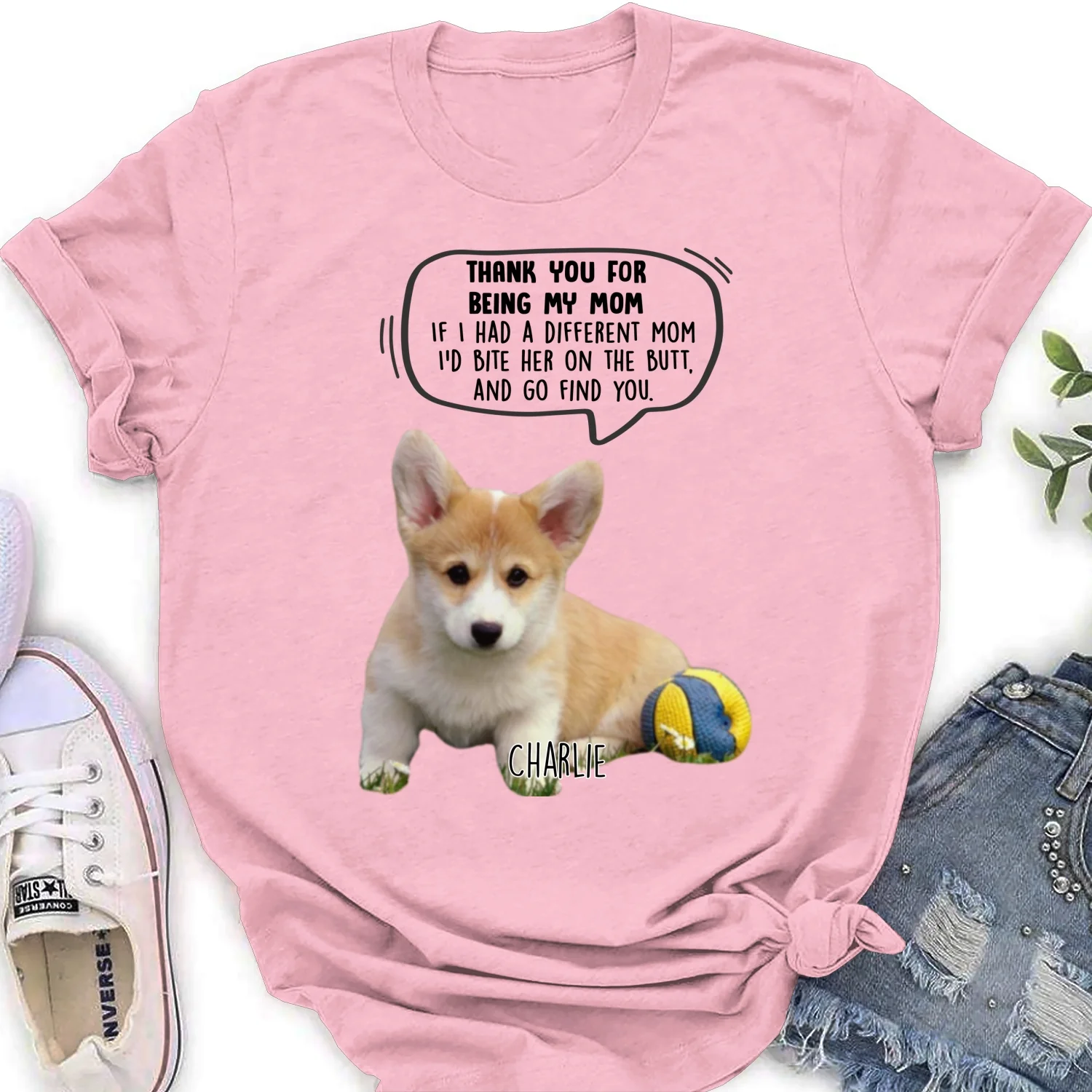 Bite For You Mom Photo - Personalized Custom Women's T-Shirt - Image 7