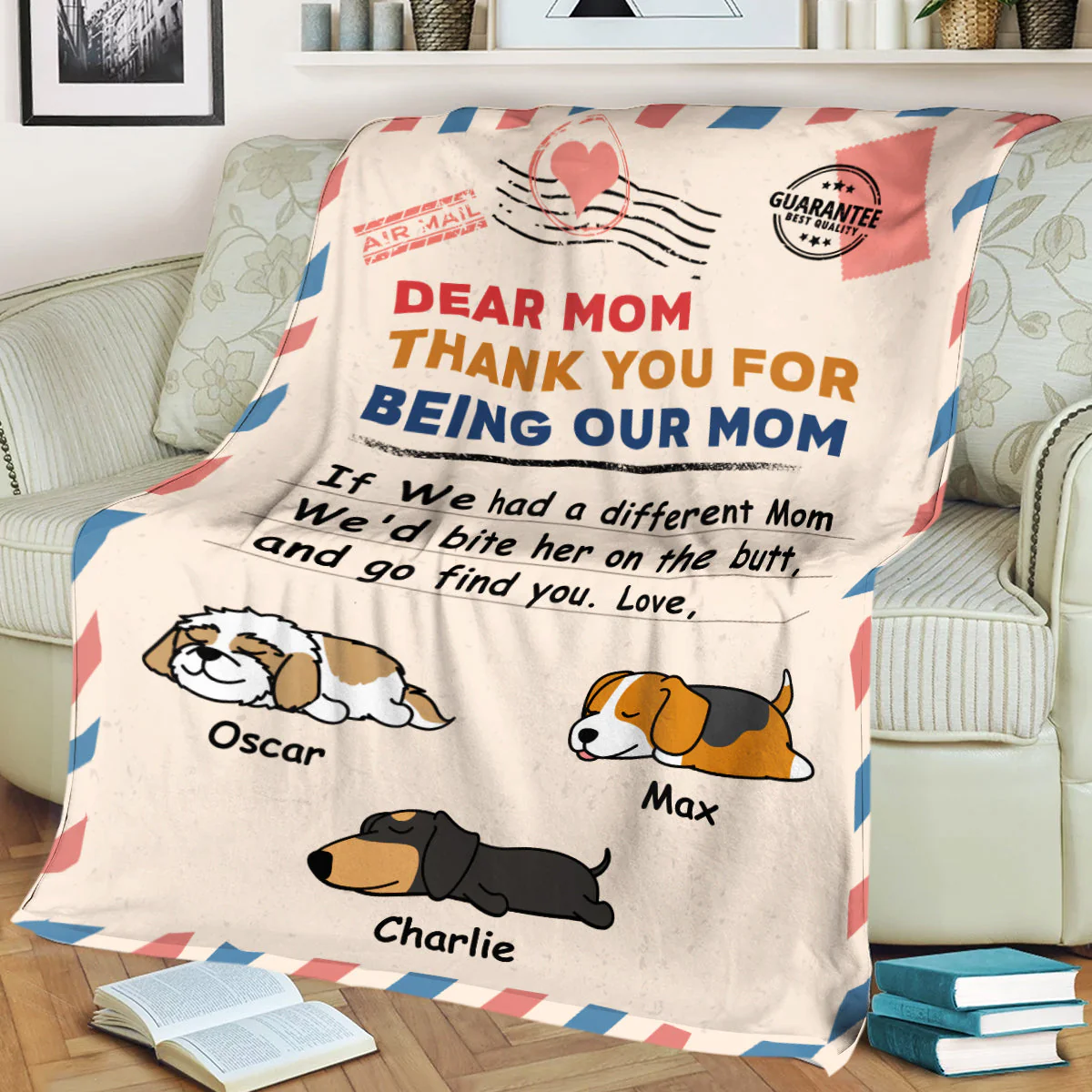 Bite The Butt 2 - Personalized Custom Fleece Blanket - Image 4