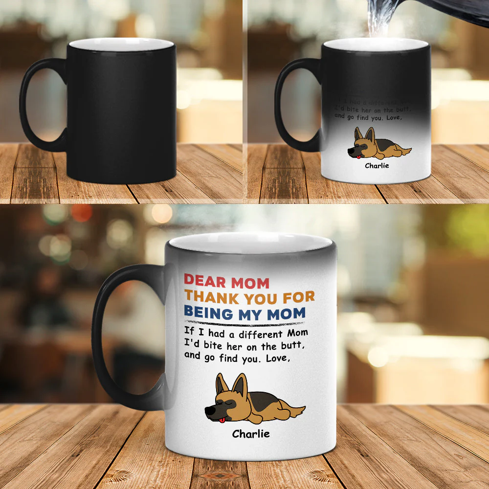 Bite The Butt - Personalized Custom Color Changing Mug - Image 2