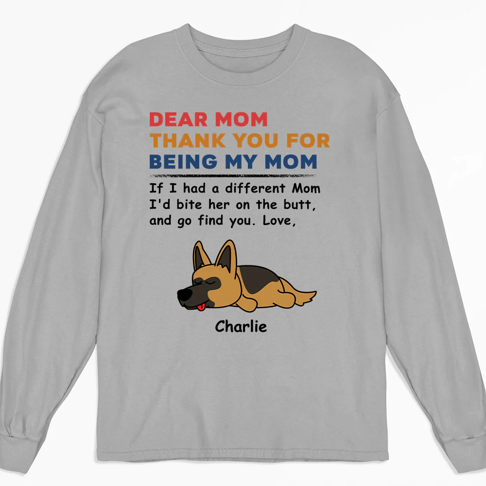 Bite The Butt - Personalized Custom Long Sleeve T-shirt - Image 2