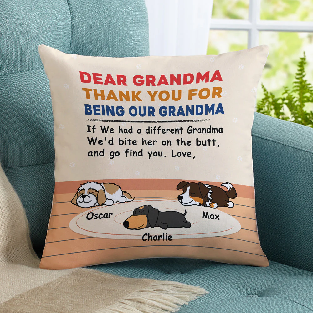 Bite The Butt - Personalized Custom Throw Pillow - Image 4