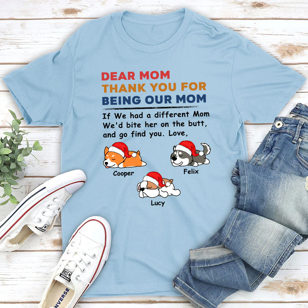 Bite The Butt Christmas - Personalized Custom Unisex T-shirt - Image 4