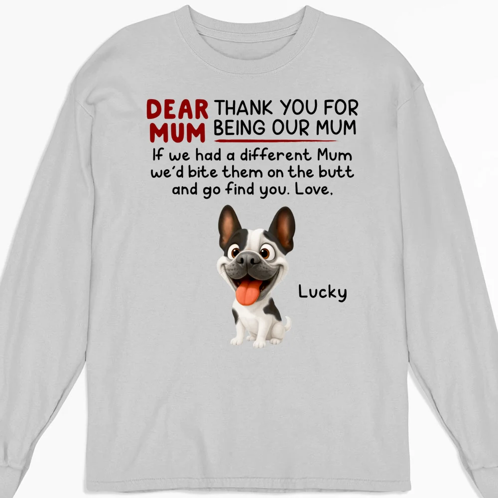 Bite Their Butt - Personalized Custom Long Sleeve T-Shirt - Image 3