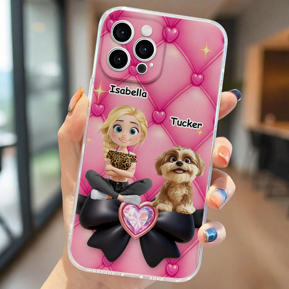 Black Rose - Personalized Custom 3D Inflated Effect Phone Case - Image 2
