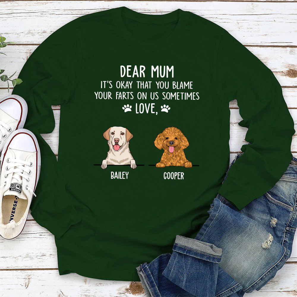 Blame On Me - Personalized Custom Long Sleeve T-shirt - Image 2