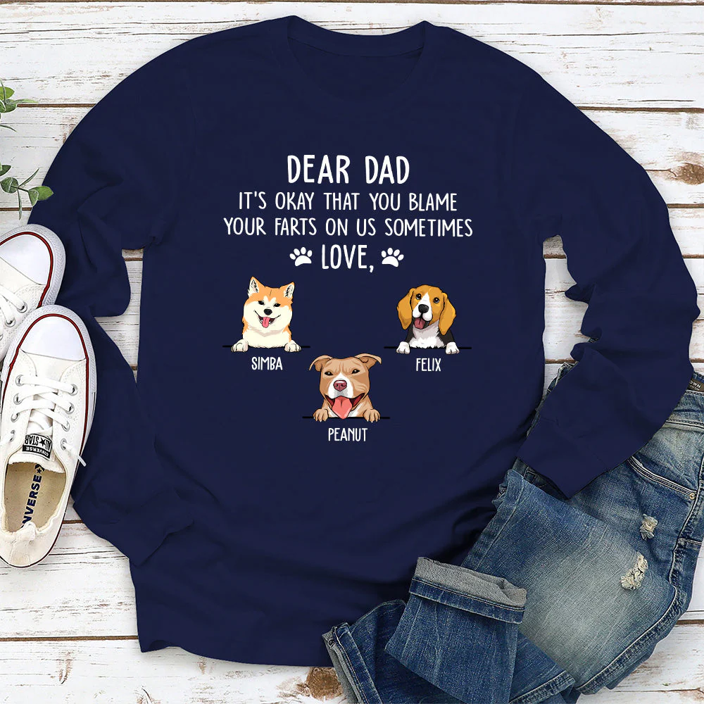 Blame On Me - Personalized Custom Long Sleeve T-shirt - Image 3
