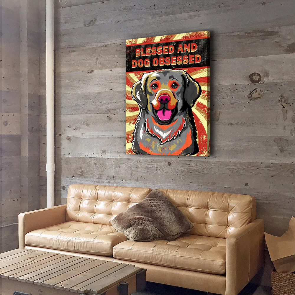 Blessed And Dog Obsessed 1 - Canvas Print - Image 4