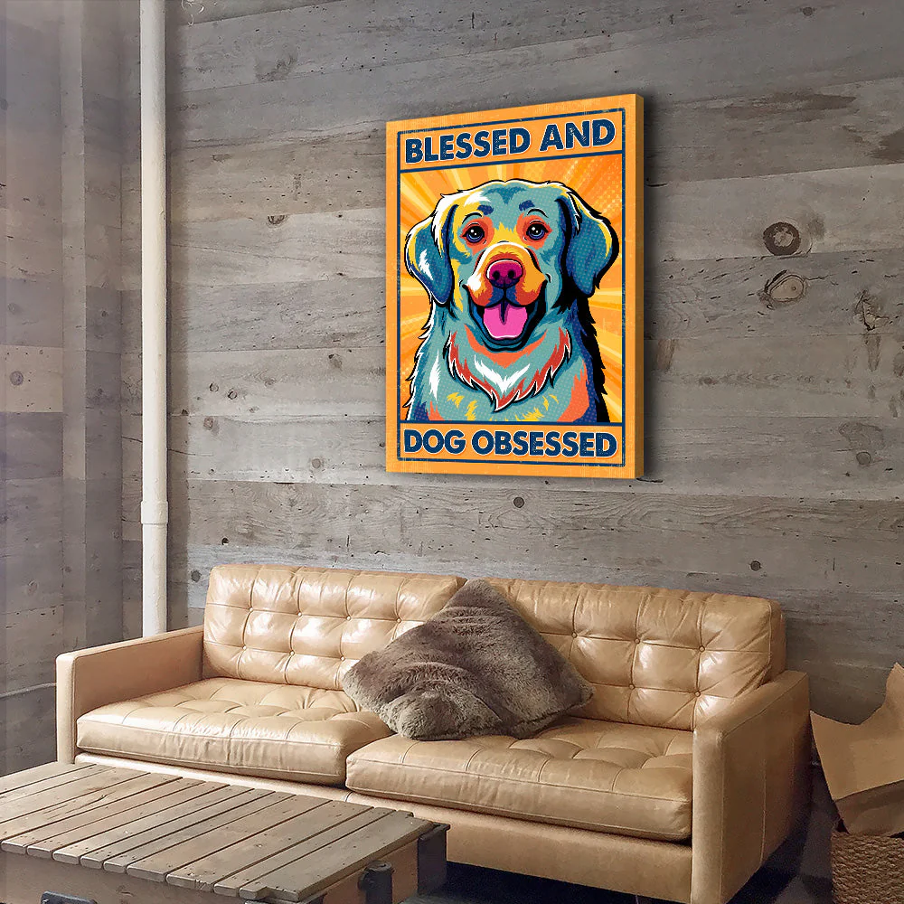 Blessed And Dog Obsessed 3 - Canvas Print - Image 3