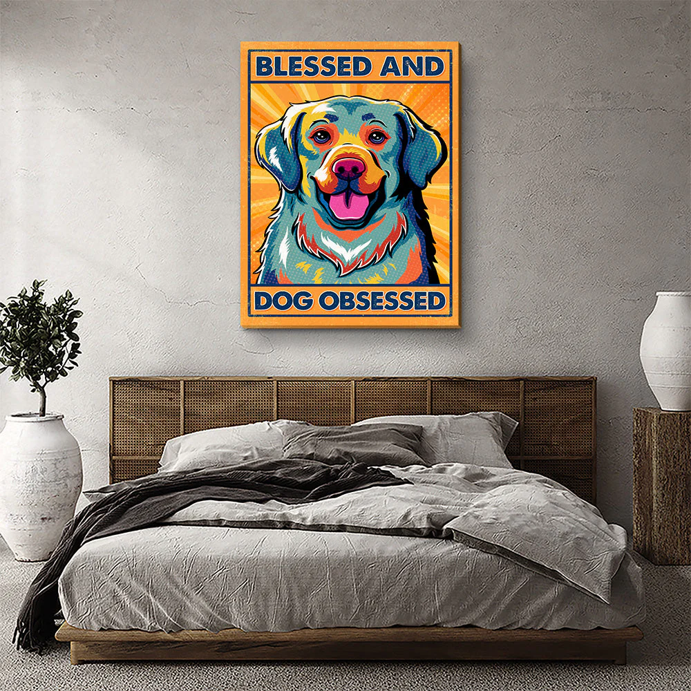 Blessed And Dog Obsessed 3 - Canvas Print - Image 4