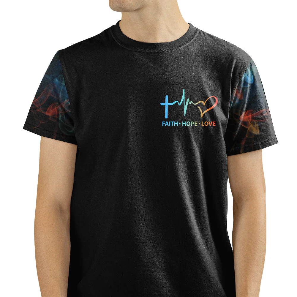 Blessed By God Spoiled By My Dog - Personalized Custom All-over-print T-shirt - Image 3