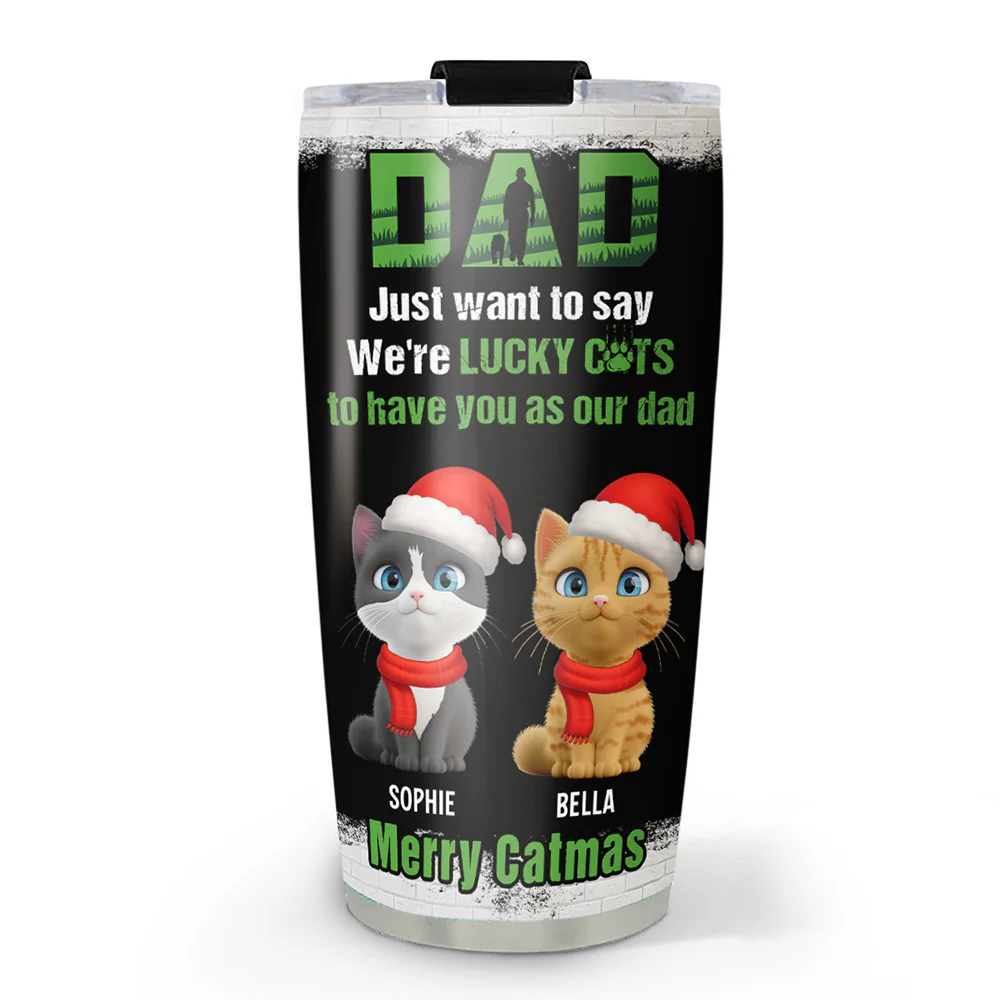 Blessed To Have My Cats - Personalized Custom Tumbler