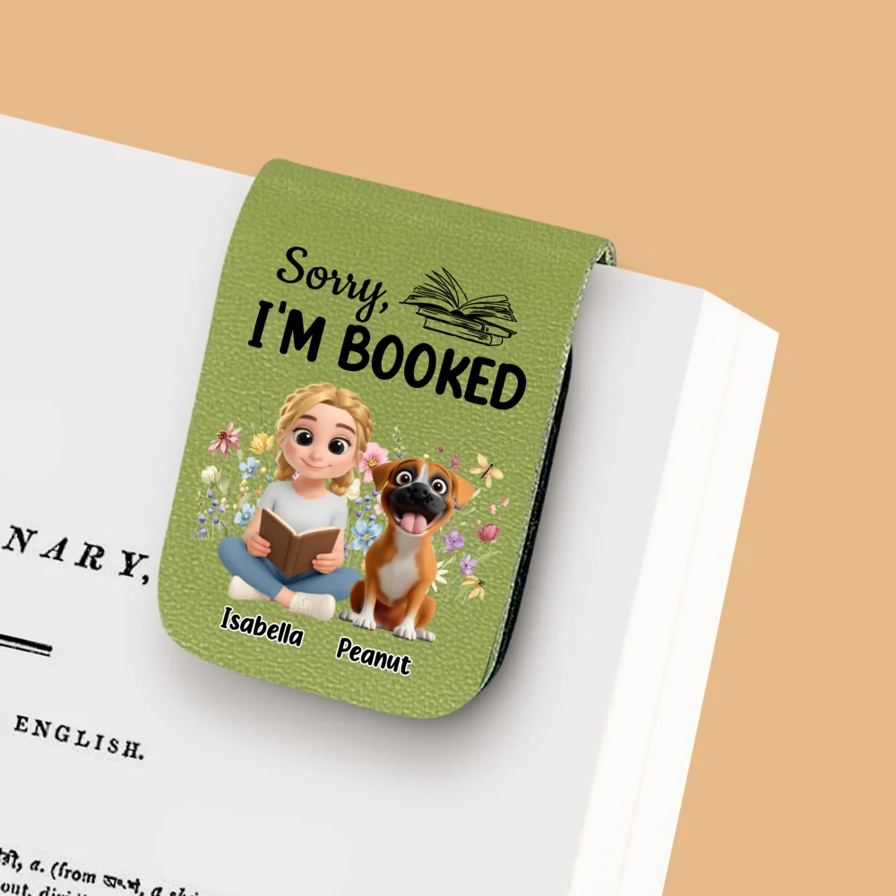 Booked Already By My Babies - Personalized Custom Leather Bookmark - Image 9