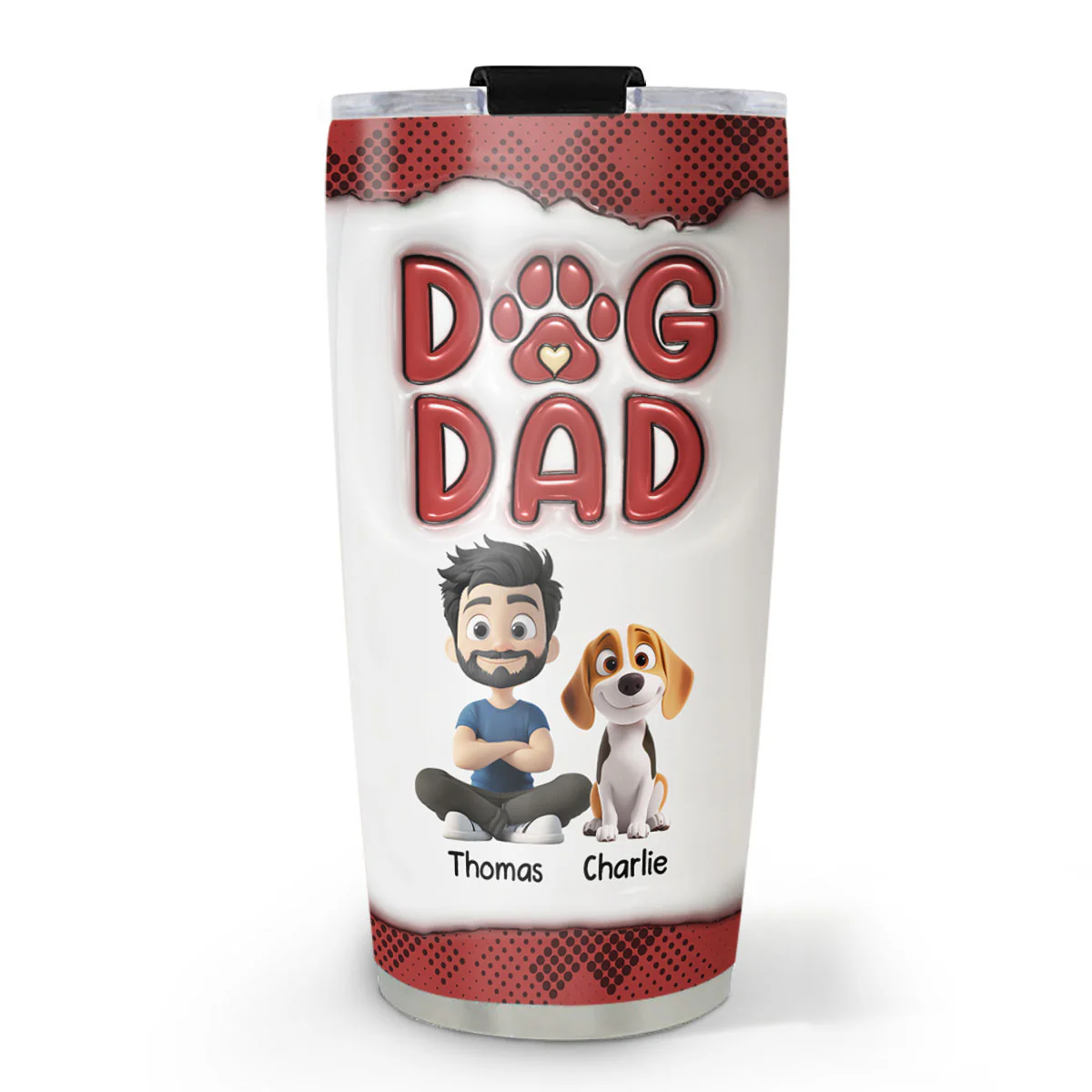Boring Life New Style - Personalized Custom 3D Inflated Effect Tumbler