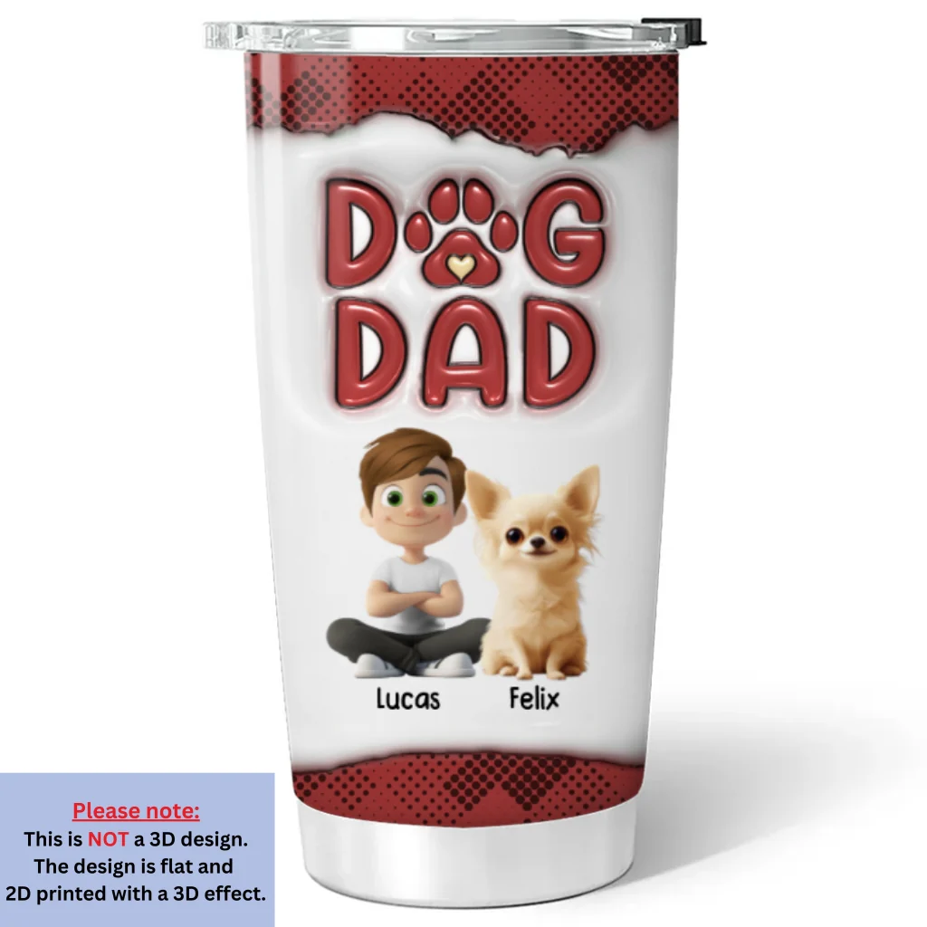 Boring Life New Style - Personalized Custom 3D Inflated Effect Tumbler - Image 5