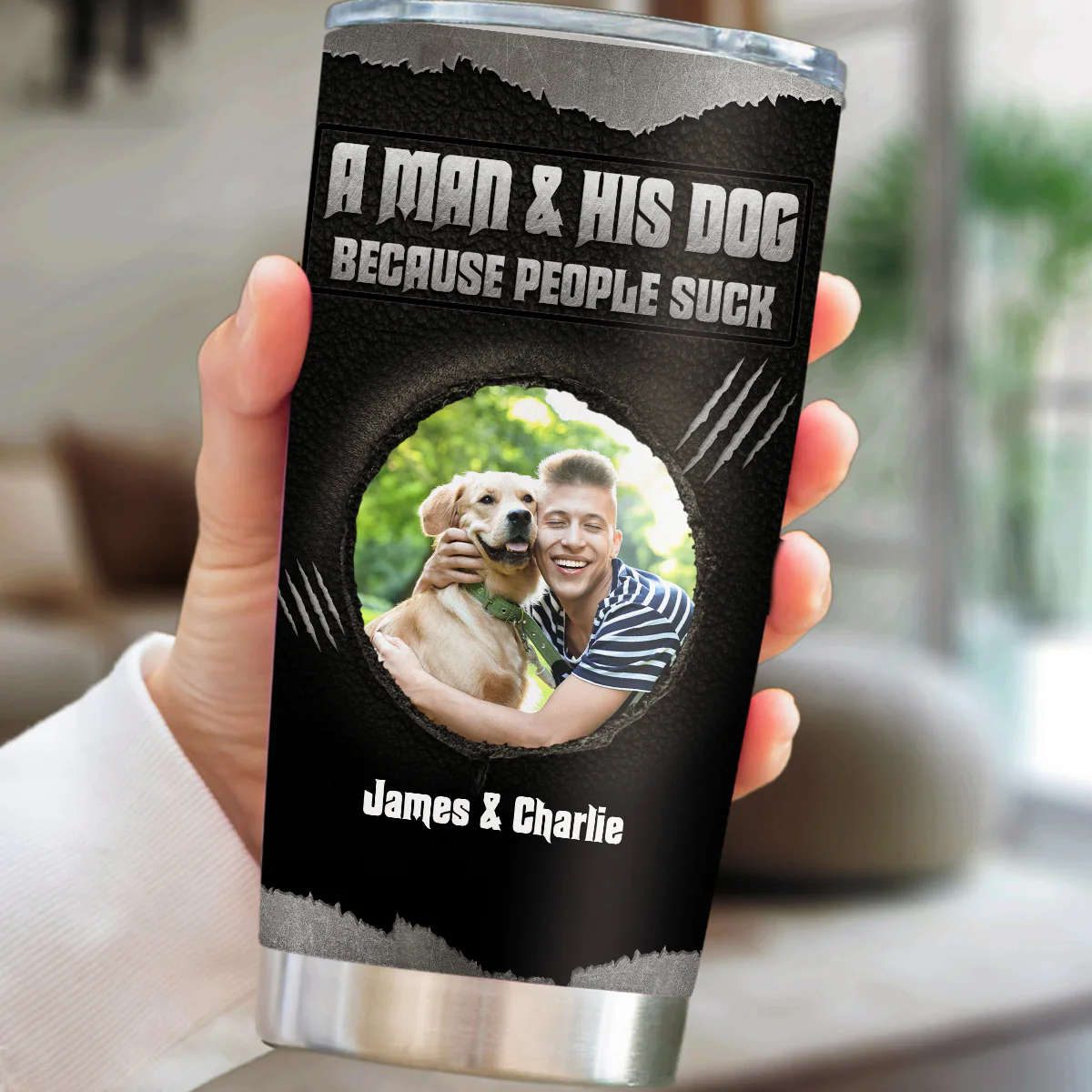 Built On Loyalty Photo - Personalized Custom 3D Effect Tumbler - Image 3