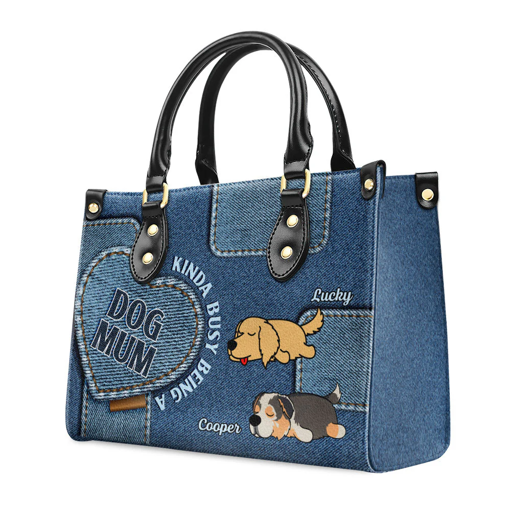 Busy Mom - Personalized Custom Leather Bag - Image 2